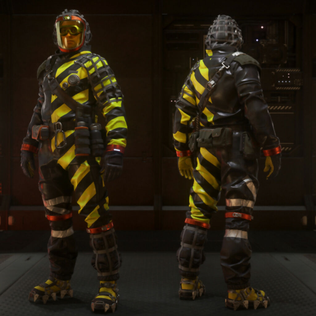 Space-Foundry.com: TruBarrier Hazard Suit and Mask - Warning