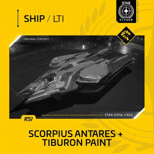 RSI Scorpius Antares Plus Tiburon Paint - Lti - Original Concept OC