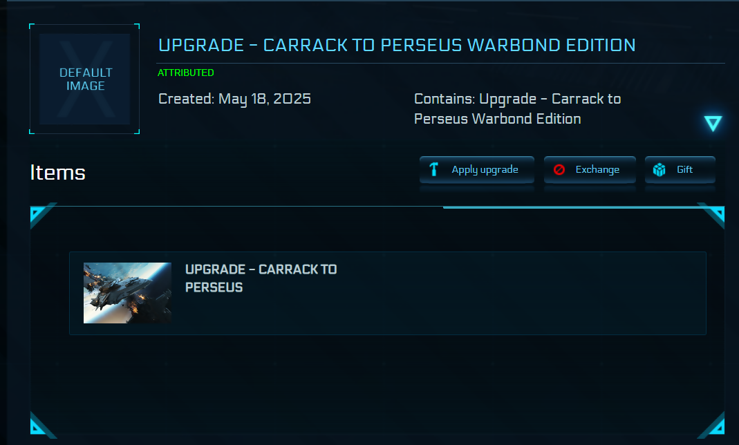 carrack to perseus warbond
