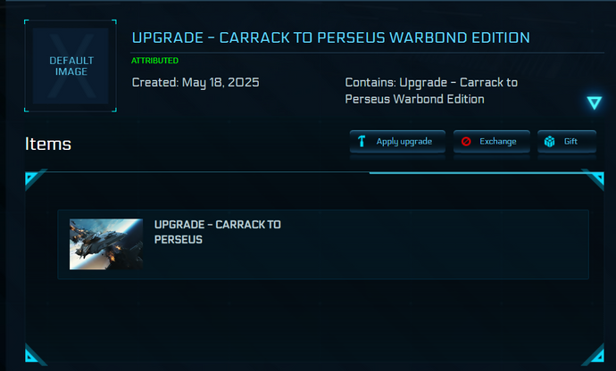 carrack to perseus warbond