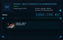 Load image into Gallery viewer, Upgrade - M80 to Starlancer TAC Warbond Edition 120m ins | Space Foundry Marketplace.