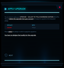 Load image into Gallery viewer, Upgrade - Galaxy to Tyilui Warbond Edition | Space Foundry Marketplace.