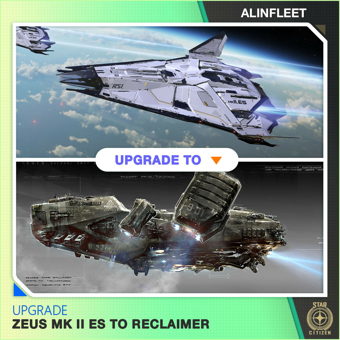 Upgrade - Zeus MK II ES to Reclaimer