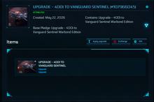 Load image into Gallery viewer, Upgrade 400i to Vanguard Sentinel Warbond Edition- 120m | Space Foundry Marketplace.