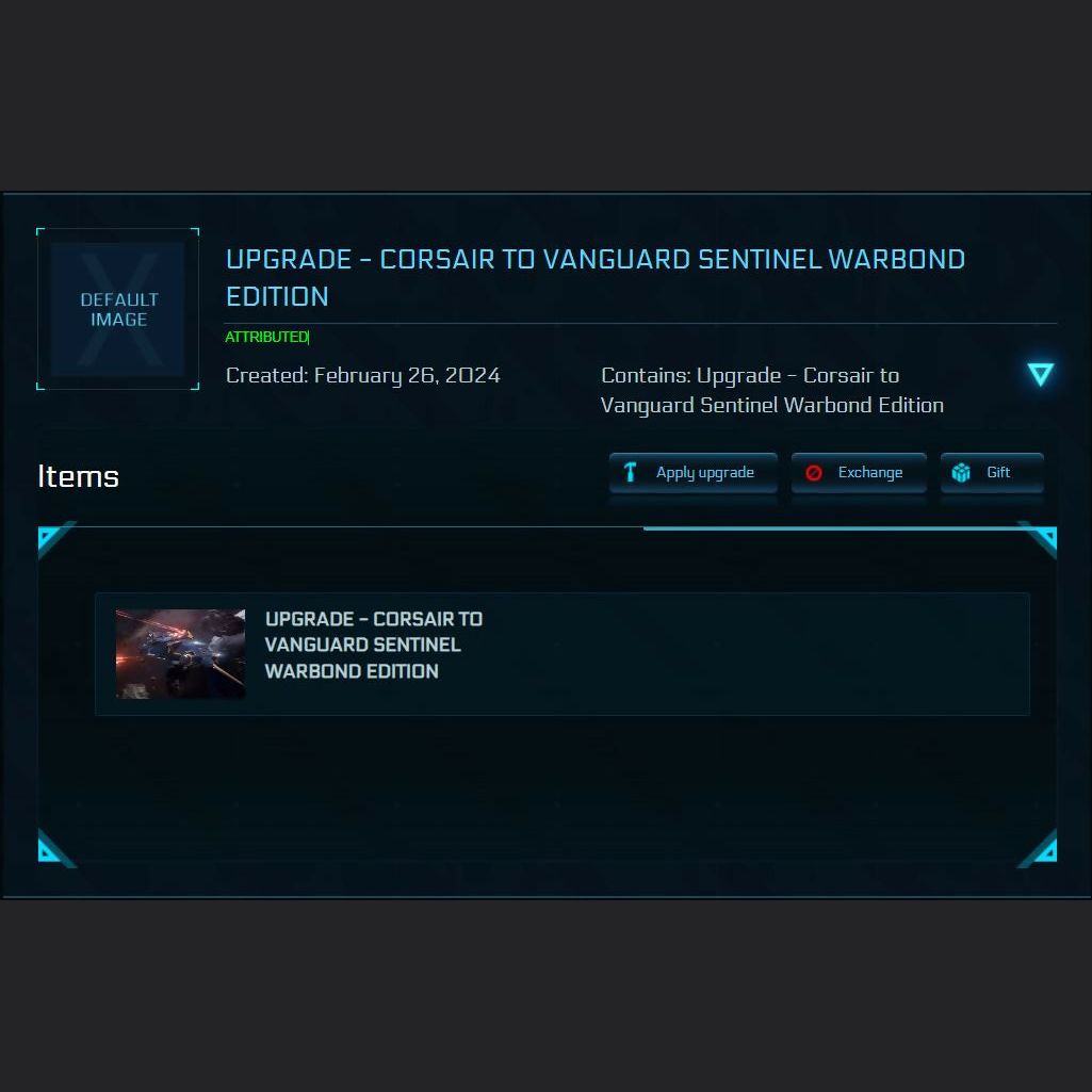Corsair To Vanguard Sentinel Warbond Edition