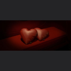 Red Heart Plushie Cushion Set