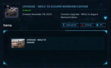 Load image into Gallery viewer, Upgrade - MOLE to Asgard Warbond Edition 10y ins + BIS2955 skin + Poster