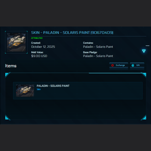 Paints - Paladin - Solaris Paint