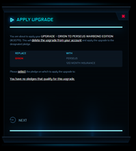 Load image into Gallery viewer, Upgrade - Orion to Perseus Warbond Edition 10y ins.