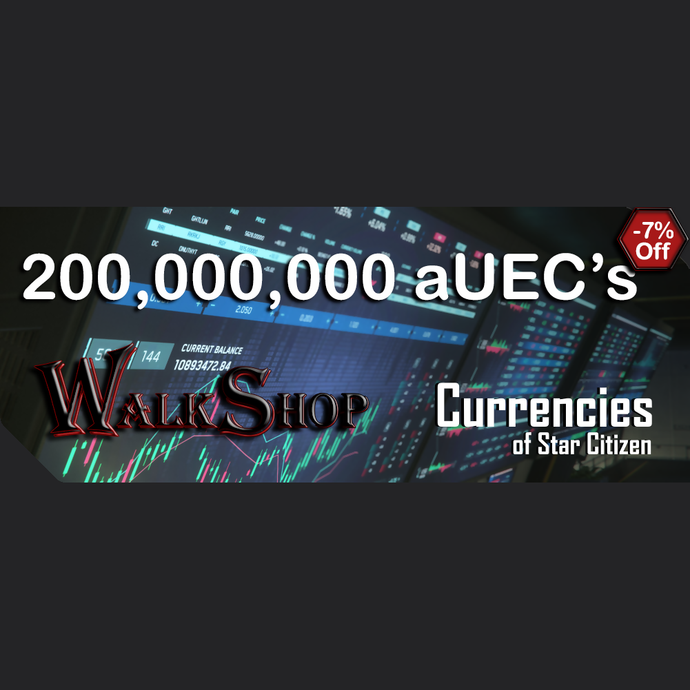 200,000,000 aUEC's for 3.24.1+ LIVE (Alpha UEC) - In-Game Currency