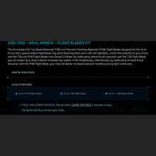 Load image into Gallery viewer, Anvil Arrow Flight Blade Kit Add-On With Nightbreak Paint