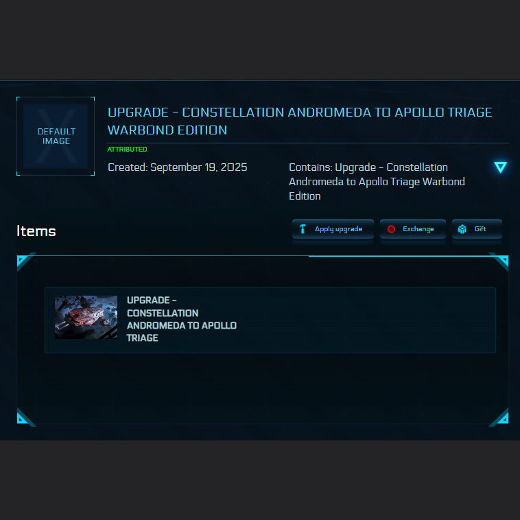 Upgrade - Constellation Andromeda to Apollo Triage Warbond Edition
