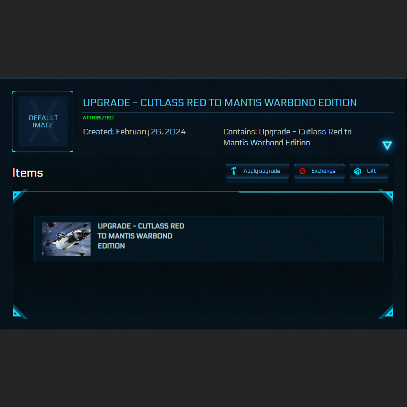 UPGRADE - CUTLASS RED TO MANTIS WARBOND EDITION