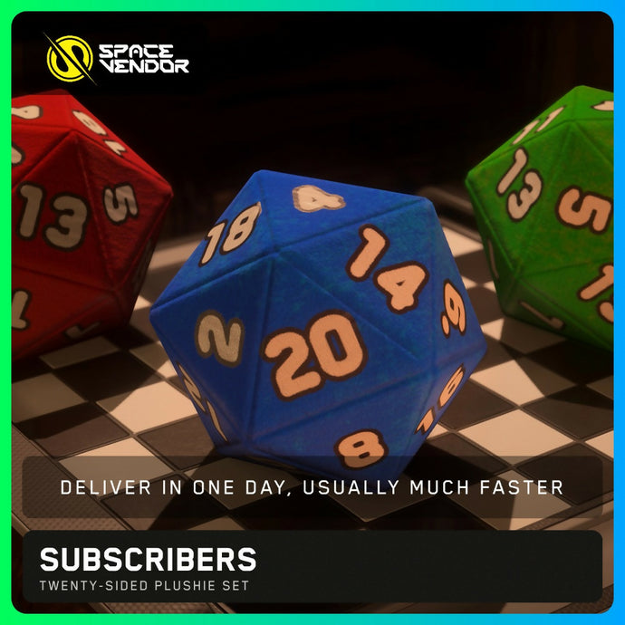 SUBSCRIBERS - Twenty-Sided Plushie Set