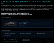 Load image into Gallery viewer, Starlancer TAC OC + Aeroview hangar + Paint - Original Concept | Space Foundry Marketplace.