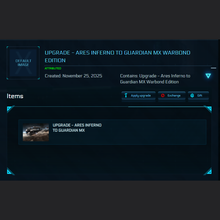 Load image into Gallery viewer, Upgrade - Ares Inferno to Guardian MX Warbond Edition 10y. ins.