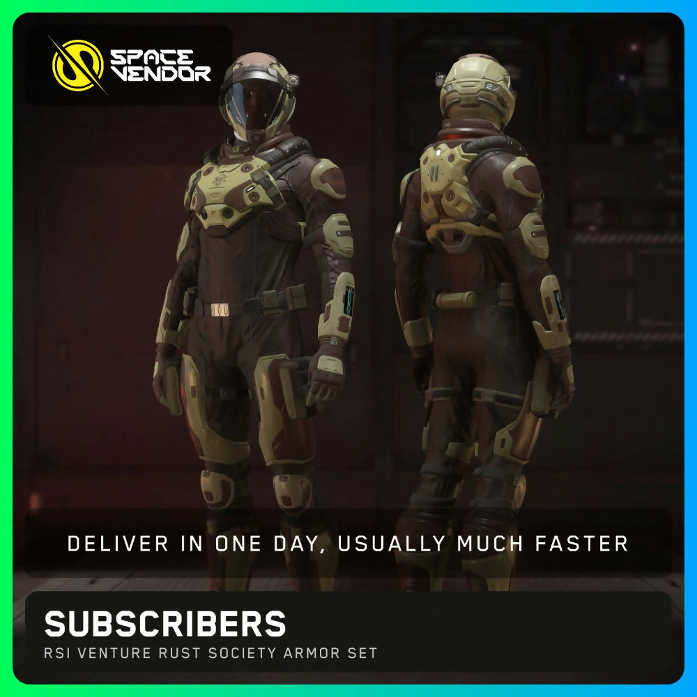 SUBSCRIBERS - RSI Venture Rust Society Armor Set