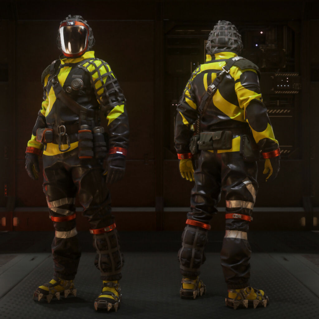 Space-Foundry.com: TruBarrier Hazard Suit and Mask - Dark Biohazard