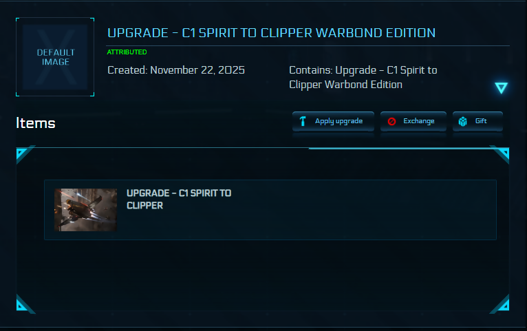 Upgrade - C1 Spirit to Clipper Warbond Edition 10y ins.