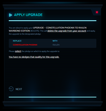 Load image into Gallery viewer, Upgrade - Constellation Phoenix to Railen Warbond Edition | Space Foundry Marketplace.