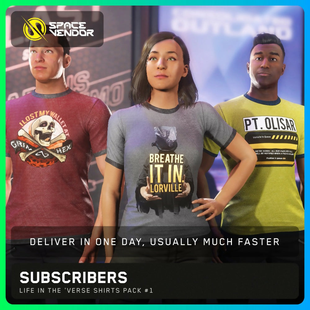 SUBSCRIBERS - Life in the 'Verse Shirts Pack #1