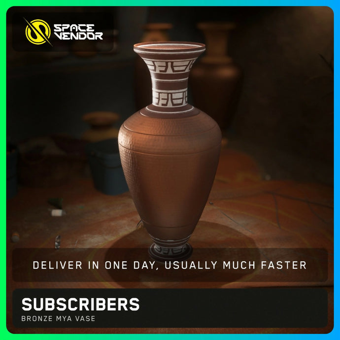 SUBSCRIBERS - Bronze Mya Vase