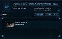 Load image into Gallery viewer, Upgrade - Eclipse to Starlancer TAC Warbond Edition -120m ins. | Space Foundry Marketplace.