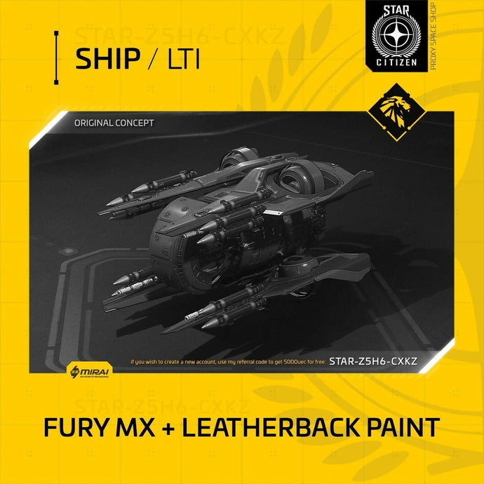 Mirai Fury Mx Plus Leatherback Paint - Lti - Original Concept OC