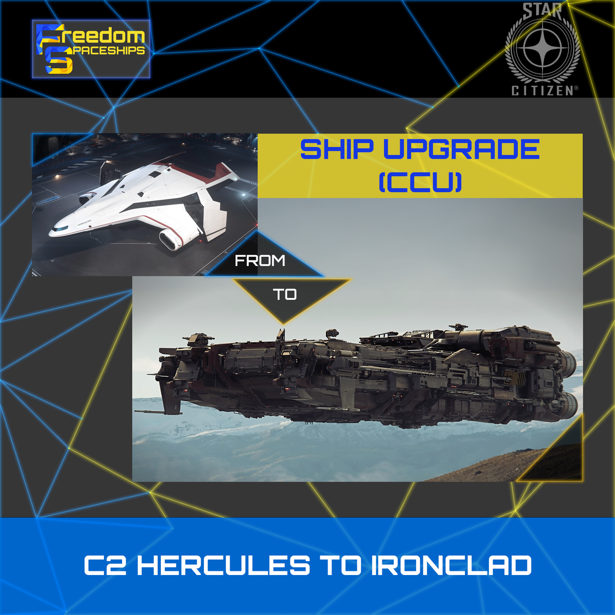 Argo Mole to C2 Hercules Citizen CCU Ship Upgrade CIG Cloud Imperium