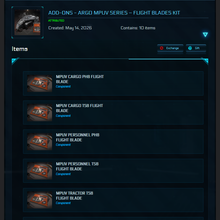 Load image into Gallery viewer, Add-Ons - Argo MPUV Series – Flight Blades Kit | Space Foundry Marketplace.