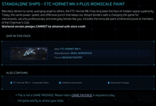 Load image into Gallery viewer, F7C Hornet Mk II OC + Aeroview Hangar + Paint - Original Concept | Space Foundry Marketplace.