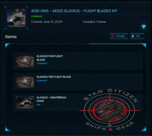 Load image into Gallery viewer, Aegis Gladius – Flight Blades Kit | Space Foundry Marketplace.