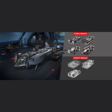 Load image into Gallery viewer, Star_Citizen_AEGS_Retaliator_gold_SKU_all_modules_pack