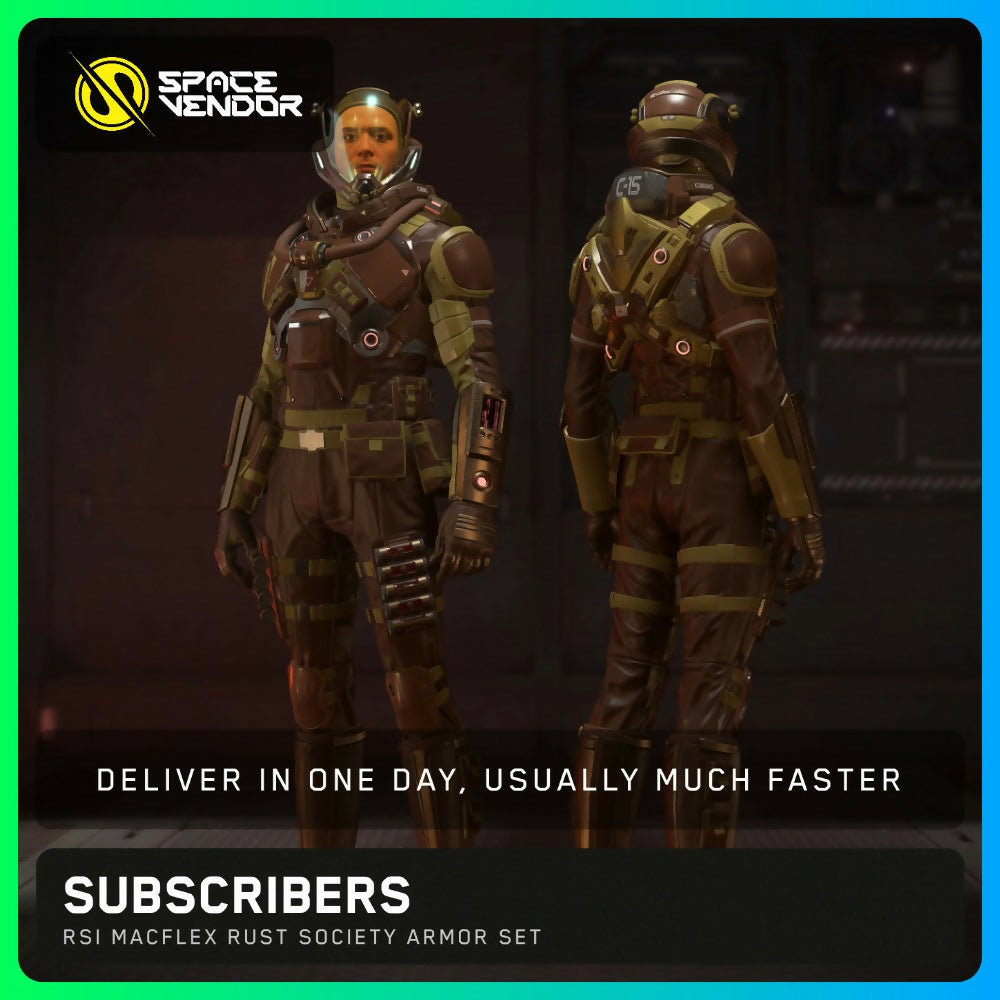 SUBSCRIBERS - RSI MacFlex Rust Society Armor Set