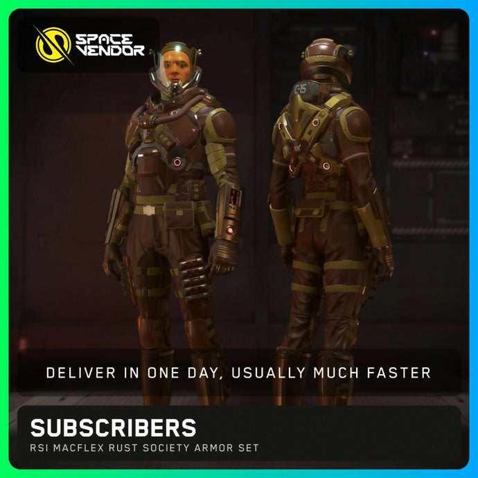 SUBSCRIBERS - RSI MacFlex Rust Society Armor Set