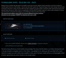 Load image into Gallery viewer, Zeus Mk II ES OC + Aeroview Hangar - Original Concept | Space Foundry Marketplace.