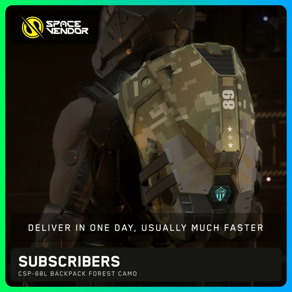 SUBSCRIBERS - CSP-68L Backpack Forest Camo