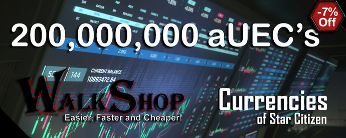 200,000,000 aUEC's for 4.3.2+ LIVE (Alpha UEC) - In-Game Currency