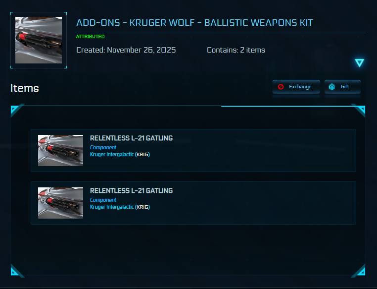 Add-Ons - Kruger Wolf - Ballistic Weapons Kit