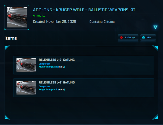 Add-Ons - Kruger Wolf - Ballistic Weapons Kit
