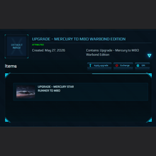 Load image into Gallery viewer, Upgrade - Mercury to M80 Warbond Edition 120m ins. | Space Foundry Marketplace.