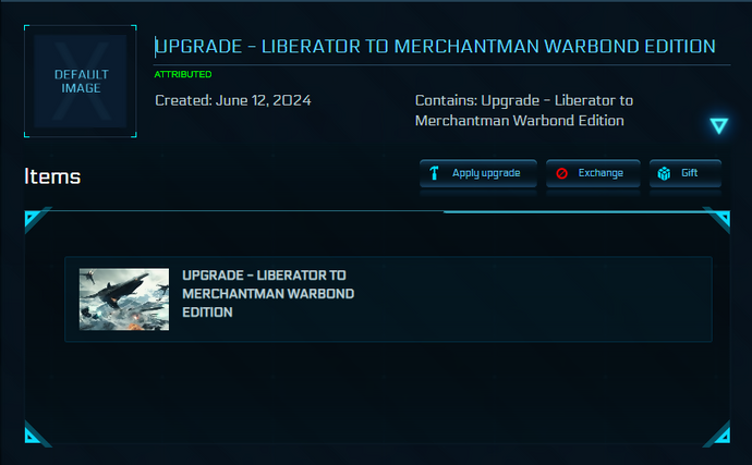 Upgrade - Liberator to Merchantman Warbond Edition