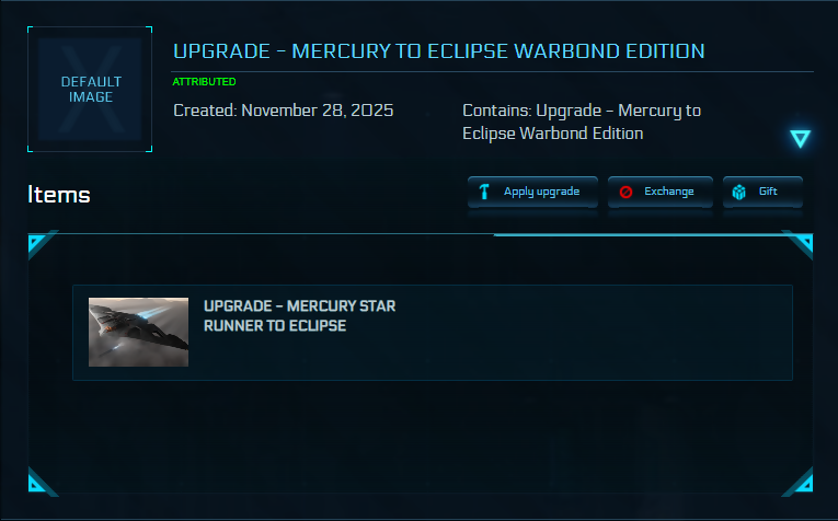 Upgrade - Mercury to Eclipse Warbond Edition 10y ins.