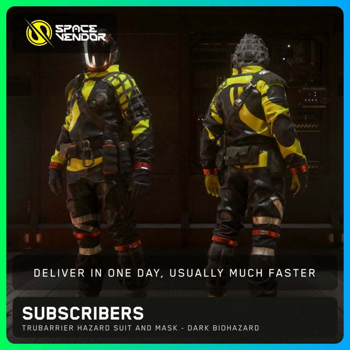 SUBSCRIBERS - TruBarrier Hazard Suit and Mask - Hi-Vis Biohazard
