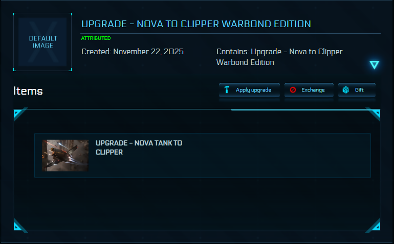 Upgrade - Nova to Clipper Warbond Edition
