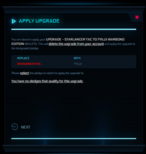 Load image into Gallery viewer, Upgrade - Starlancer TAC to Tyilui Warbond Edition | Space Foundry Marketplace.