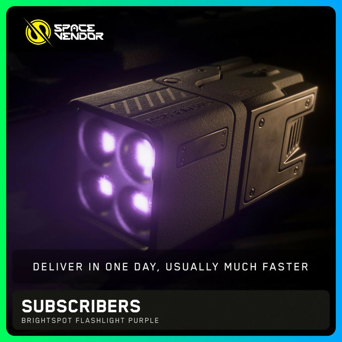 SUBSCRIBERS - Brightspot Flashlight Purple
