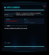 Load image into Gallery viewer, Upgrade - C2 Hercules to Ironclad Warbond Edition 10y ins.