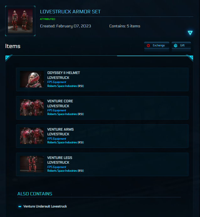 Lovestruck Armor Set - Subscriber Exclusive