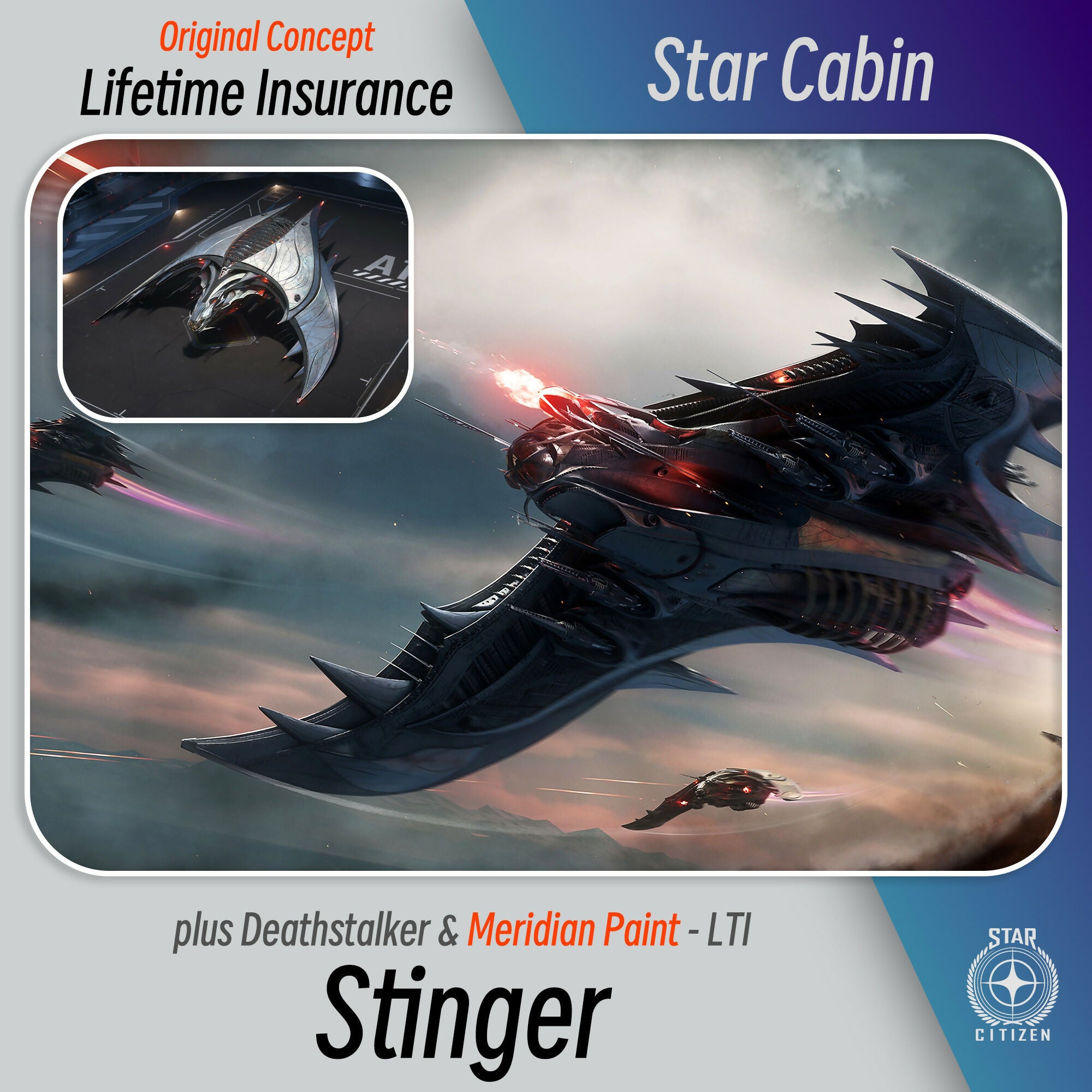 Stinger plus Meridian Paint (CitizenCon 2955 Limited) - LTI - OC